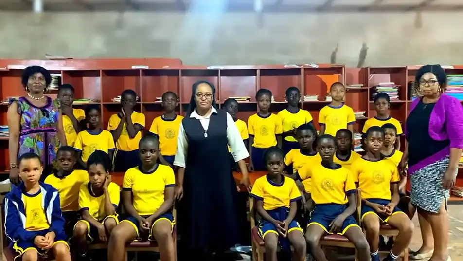 Classromm with teachers and children