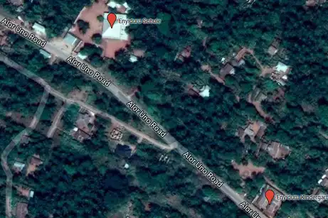 Satellitenansicht der Schule